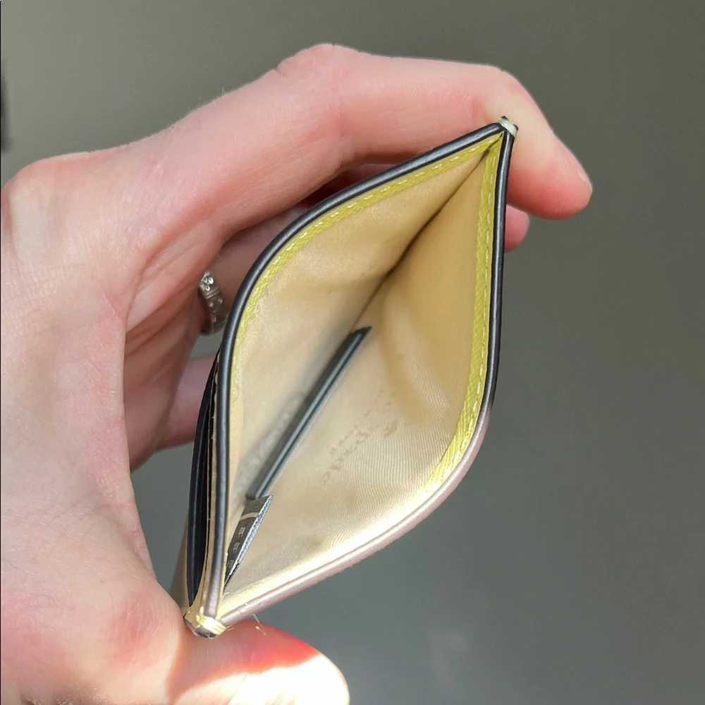 Kate Spade Tennis Ball Yellow Card Holder - Picture 5 of 8
